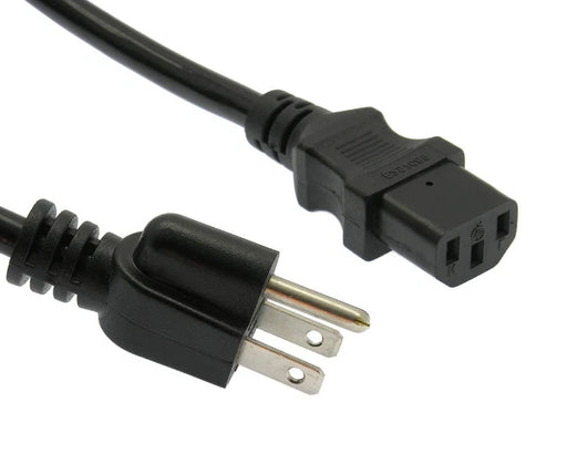 Computer Power Cord, SJT 16/3 Rated, 5-15P to C13