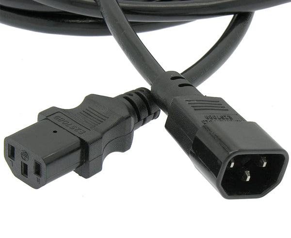 Power Cord, C13 to C14, SJT, 16/3, Black - Primus Cable