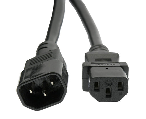  Power Cord, C13 to C14 - Black
