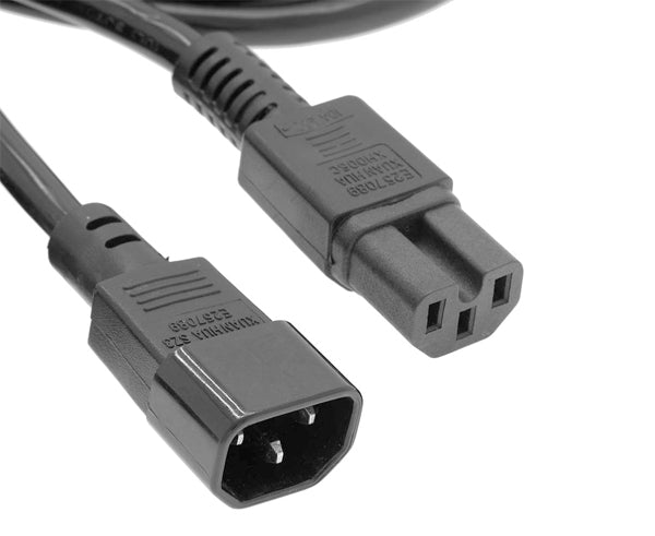 Power Cord, C14 to C15, SJT, 14/3 - Black - Primus Cable