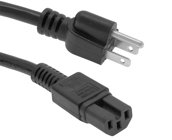 Computer Power Cord 5-15P to C-15 - Black - Primus Cable