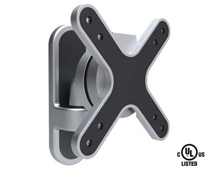 LED, LCD & Plasma Flat TV Wall Mount 13" to 27" Tilt and Swivel, 2.6" Arm, Silver