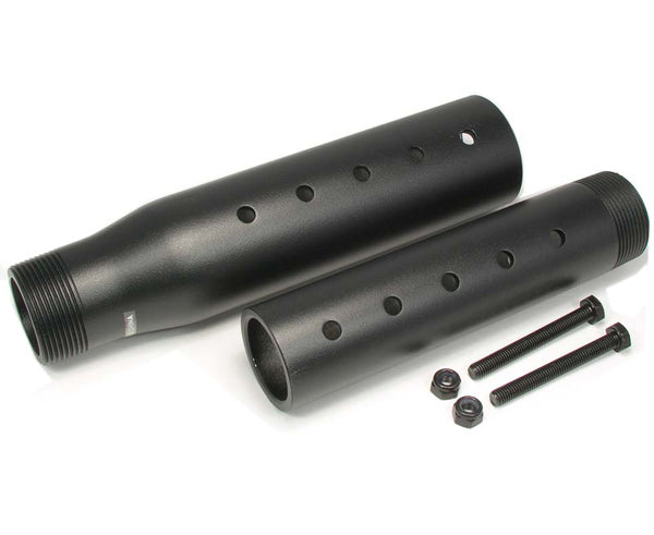 LED, LCD & Plasma TV Flat Panel Ceiling Mounting Adjustable Pipe, 1.5" NPT 220~370mm (8.66~14.57"), Black