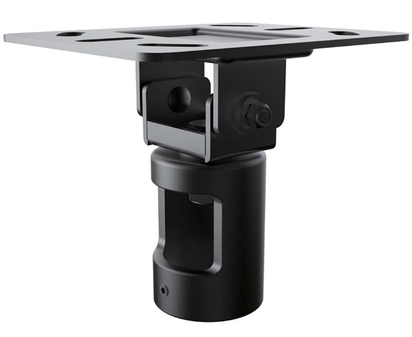 LED, LCD & Plasma Flat TV Cathedral Ceiling Plate for 1.5" NPT Pipes, Black