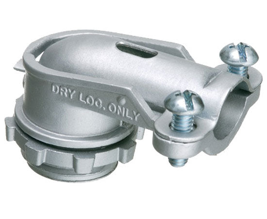 90° Connectors For Aluminum & Steel Flex, AC, MC, MCI-A Cable Zinc die-cast - 3/8" to 4"