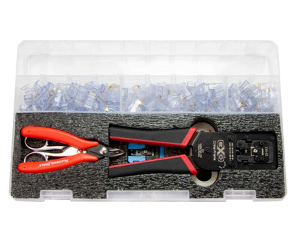 EXO Cut / Strip / Termination Kit - RJ45 Style - Cat5E, Cat6, and Cat6A Cables