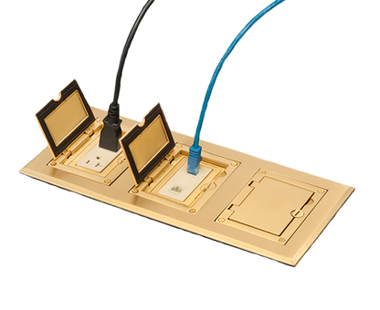 Three Gang brass Frame Kit