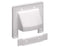 ‘The SCOOP™’ Entrance Plate with Removable Lower Plate, 2-gang - white
