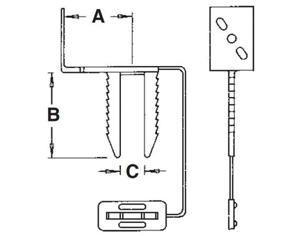 Cable Standoff Mount Diagram