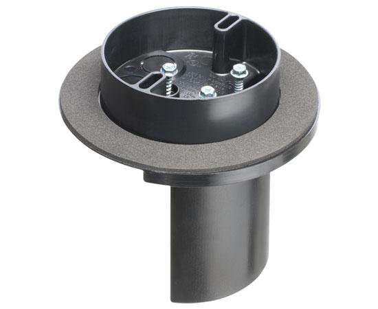 Round Long Side Mount Screw-On L-Shaped Vapor Box for Fans & Fixtures for double drywall