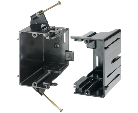 Gangable Non-Metallic/Plastic Dual-Gang Nail-On End Box - New Construction