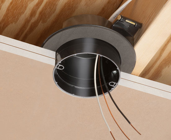 Double Drywall Round Nail-On Vapor Boxes For Fans or Fixtures - New Construction