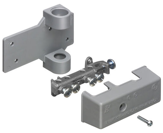 Grounding Bridge in Zinc with PVC Adaptor For #6 to #2 CU/AL