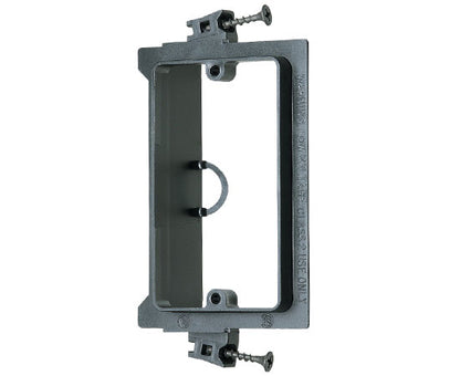 Single Gang Screw-on Low Voltage Mounting Brackets, Black with Screws