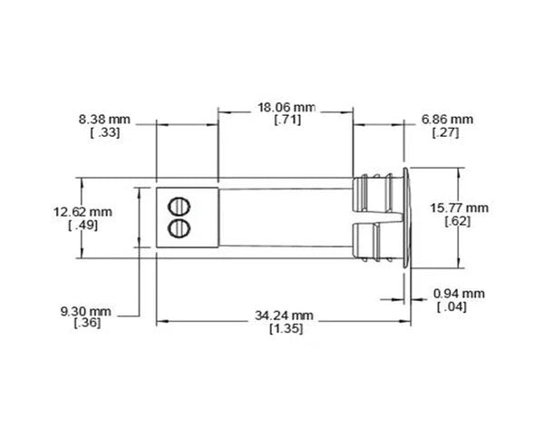 Rare Earth Magnets + Closed Loop Reed Switch, 1/2" Recessed w/ Screw Terminals