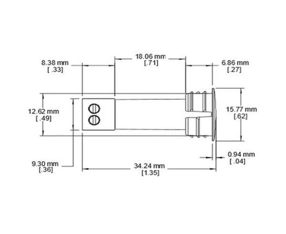 Rare Earth Magnets + Closed Loop Reed Switch, 1/2" Recessed w/ Screw Terminals