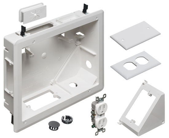 8" x 10" Recessed TV Box™ with Angled Openings — Primus Cable