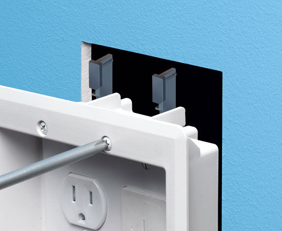 2-Gang TV Bridge™ Complete, Easy-to-install Kit for Flat Screen TVs- Screwed In 