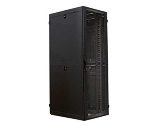 32" Black Network Cabinet, 42U Standard Configuration (Assembled), 31.5"W x 48"D