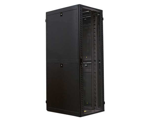 32" Black Network Cabinet, 42U Standard Configuration (Assembled), 31.5"W x 31.5"D