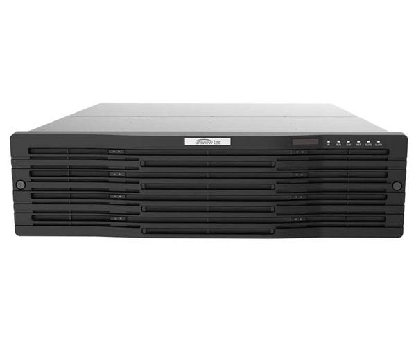 64ch NVR, 4K, HDMI, VGA, Audio, Alarm, USB, 16 HDD bays