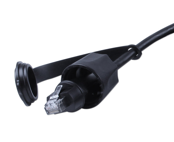 CAT5 Shielded Ethernet Patch Cable, Outdoor Direct Burial, RJ45 - 2Ft and 25Ft