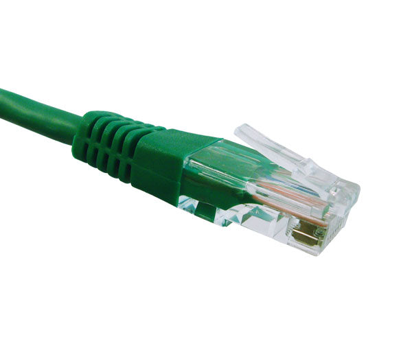 CAT5E Ethernet Patch Cable, Molded Boot, RJ45 - RJ45, 10ft - Green