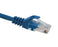CAT5E Ethernet Patch Cable, Snagless Molded Boot, RJ45 - RJ45, 50ft - Blue
