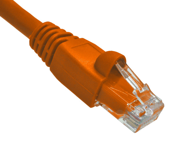 1' CAT6A 10G Ethernet Patch Cable - Orange