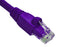 3' CAT6A 10G Ethernet Patch Cable - Purple