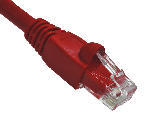 3' CAT6A 10G Ethernet Patch Cable - Red