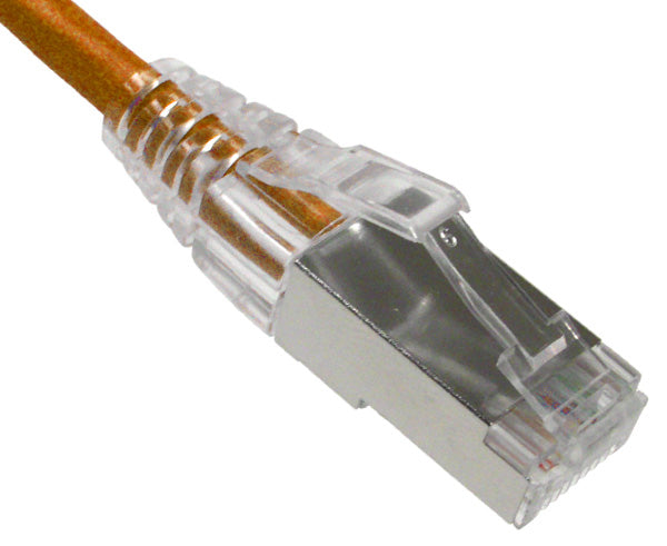 CAT6A Ethernet Patch Cable, Slim6AS Series, Shielded, Snagless Boot, U/FTP, RJ45 - RJ45 - 25ft