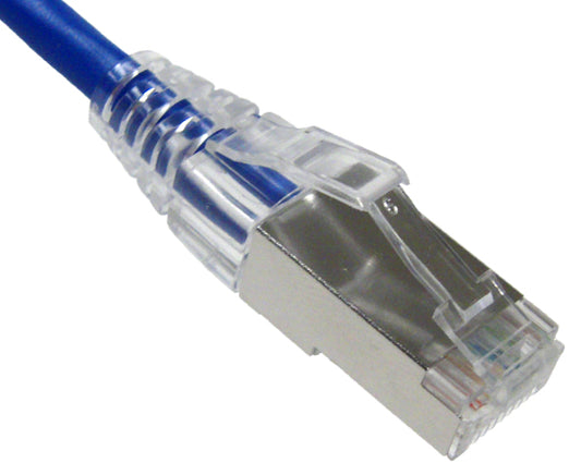 CAT6A Ethernet Patch Cable, Slim6AS Series, Shielded, Snagless Boot, U/FTP, RJ45 - RJ45 - 25ft