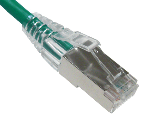 CAT6A Ethernet Patch Cable, Slim6AS Series, Shielded, Snagless Boot, U/FTP, RJ45 - RJ45 - 25ft
