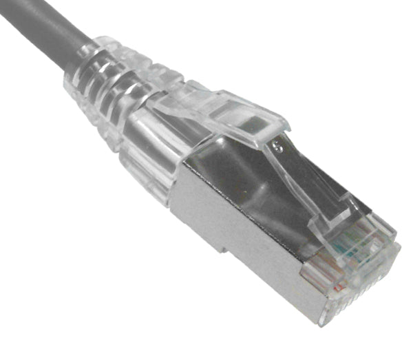 CAT6A Ethernet Patch Cable, Slim6AS Series, Shielded, Snagless Boot, U/FTP, RJ45 - RJ45 - 25ft