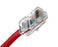 CAT5E Ethernet Patch Cable, Non-Booted, RJ45 - RJ45, 0.5ft - RED