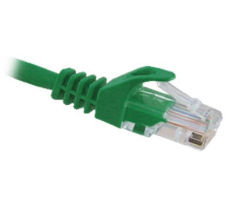 CAT6 Ethernet Patch Cable, Snagless Molded Boot, RJ45 - RJ45, 14ft, Green