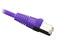 25' CAT6 Ethernet Patch Cable Shielded, Snagless Molded Boot - Purple