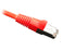 1' CAT6 Ethernet Patch Cable Shielded, Snagless Molded Boot- Red