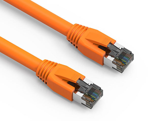 CAT8 Cable Patch Cord 0.5ft Orange