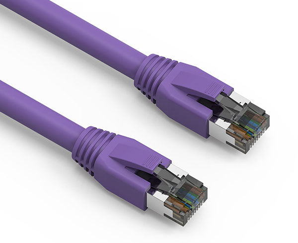 CAT8 Cable Patch Cord 7ft Purple