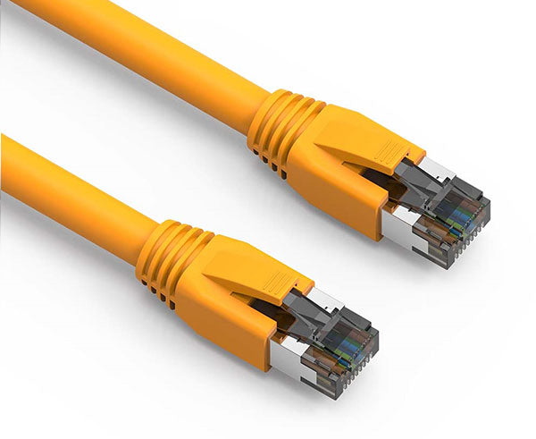CAT8 Cable Patch Cord 25ft Yellow