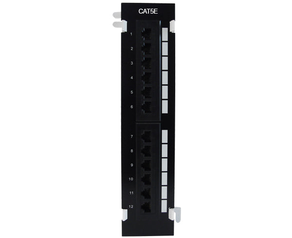 CAT5E 12 Port Vertical Patch Panel w/ Bracket_2