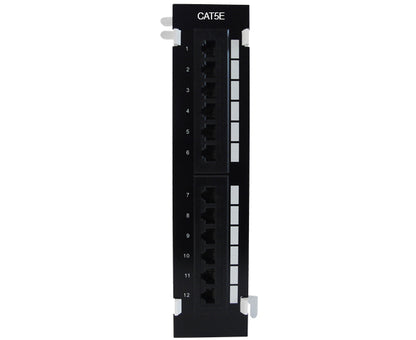 CAT5E 12 Port Vertical Patch Panel w/ Bracket_2
