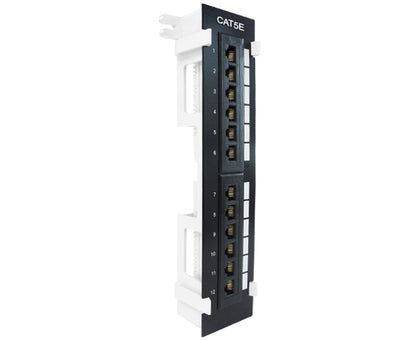 CAT5E 12 Port Vertical Patch Panel w/ Bracket_3
