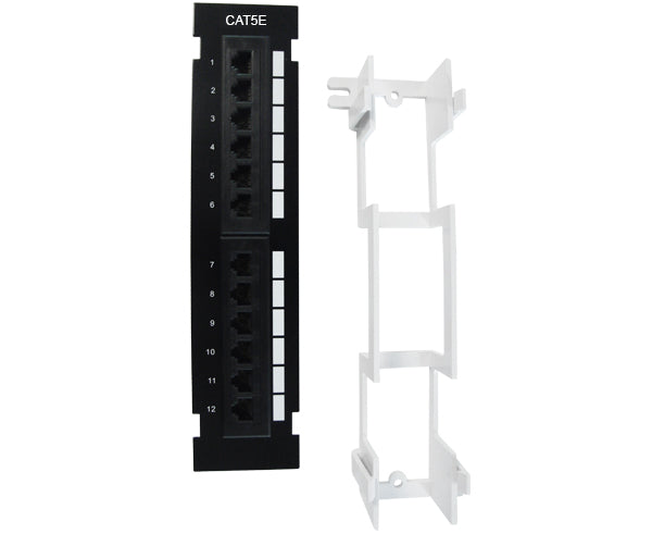 CAT5E 12 Port Vertical Patch Panel w/ Bracket_9