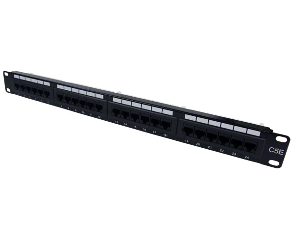 24 Port CAT5e Patch Panel Flush Mounted Jacks - right side view