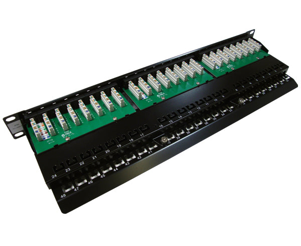 Cat 6 Patch Panels, 48 Port with 6-Pack Inserts - 3 image