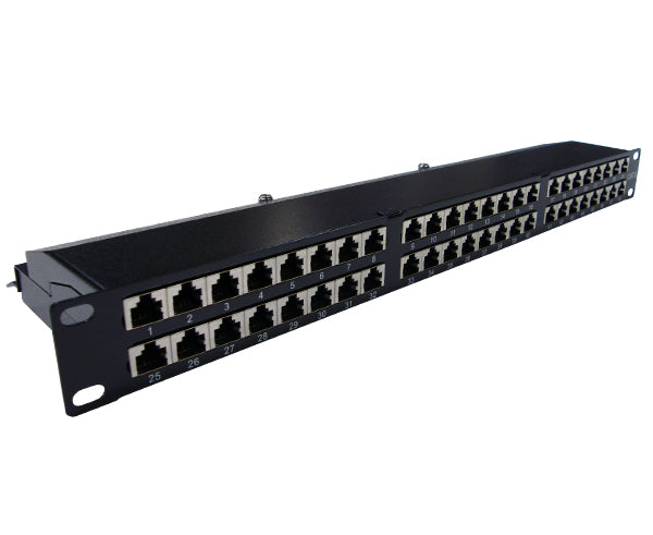CAT 6 High Density 48 Shielded Patch Panel, 1U_01