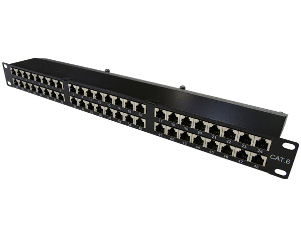 CAT 6 High Density 48 Shielded Patch Panel, 1U_03